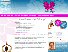 Tablet Screenshot of bell-yoga.at